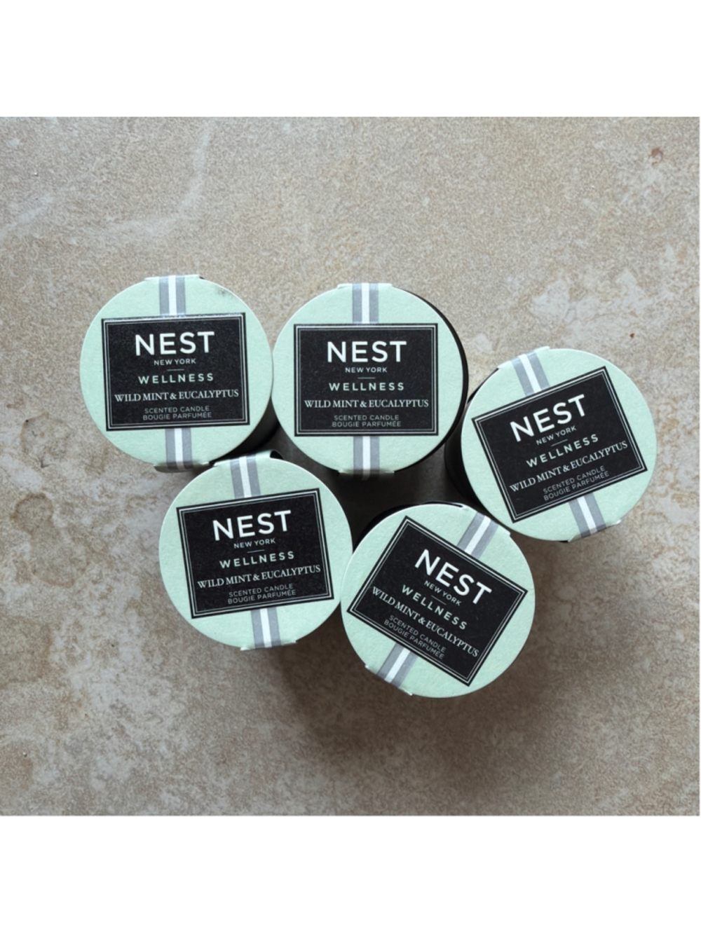 NEST New York Wild Mint & Eucalyptus Candle One Size Green Black